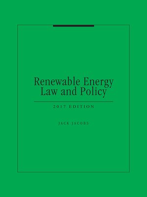 cover image of Renewable Energy Law and Policy